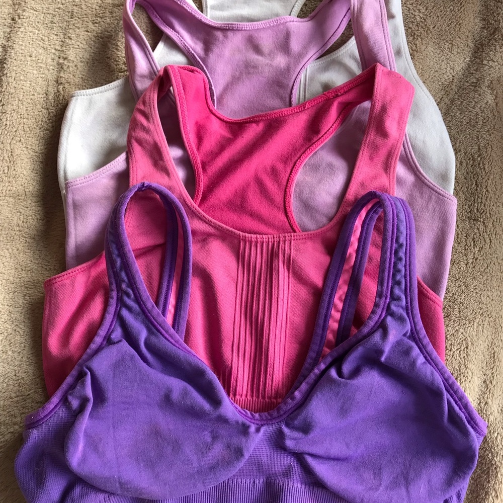 Bright color sports bras